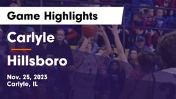 Carlyle  vs Hillsboro  Game Highlights - Nov. 25, 2023