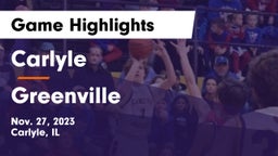 Carlyle  vs Greenville  Game Highlights - Nov. 27, 2023