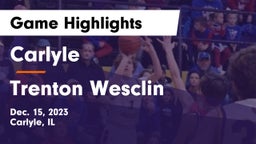 Carlyle  vs Trenton Wesclin  Game Highlights - Dec. 15, 2023
