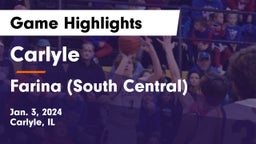 Carlyle  vs Farina (South Central) Game Highlights - Jan. 3, 2024