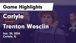 Carlyle  vs Trenton Wesclin  Game Highlights - Jan. 20, 2024