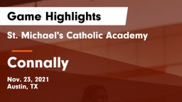 St. Michael's Catholic Academy vs Connally  Game Highlights - Nov. 23, 2021