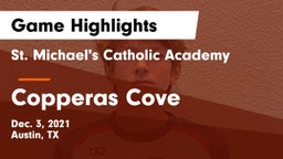 St. Michael's Catholic Academy vs Copperas Cove  Game Highlights - Dec. 3, 2021