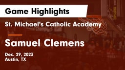 St. Michael's Catholic Academy vs Samuel Clemens  Game Highlights - Dec. 29, 2023