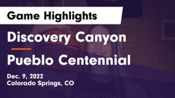 Discovery Canyon  vs Pueblo Centennial  Game Highlights - Dec. 9, 2022