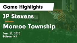 JP Stevens  vs Monroe Township  Game Highlights - Jan. 23, 2020
