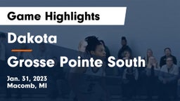 Dakota  vs Grosse Pointe South Game Highlights - Jan. 31, 2023