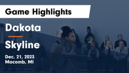 Dakota  vs Skyline  Game Highlights - Dec. 21, 2023