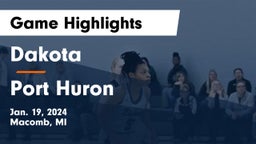 Dakota  vs Port Huron  Game Highlights - Jan. 19, 2024