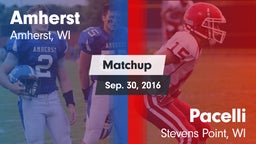 Matchup: Amherst  vs. Pacelli  2016