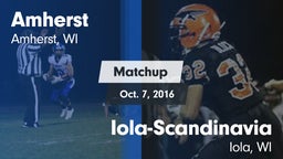 Matchup: Amherst  vs. Iola-Scandinavia  2016