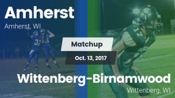 Matchup: Amherst  vs. Wittenberg-Birnamwood  2017