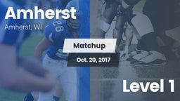 Matchup: Amherst  vs. Level 1 2017