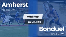 Matchup: Amherst  vs. Bonduel  2018