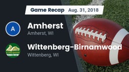 Recap: Amherst  vs. Wittenberg-Birnamwood  2018