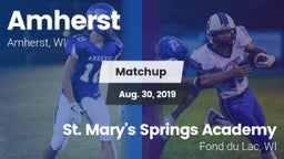 Matchup: Amherst  vs. St. Mary's Springs Academy  2019
