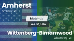 Matchup: Amherst  vs. Wittenberg-Birnamwood  2020