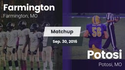 Matchup: Farmington High vs. Potosi  2016