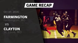 Recap: Farmington  vs. Clayton  2016