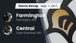 Recap: Farmington  vs. Central  2017