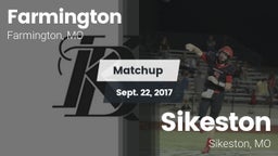 Matchup: Farmington High vs. Sikeston  2017