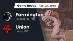 Recap: Farmington  vs. Union  2018
