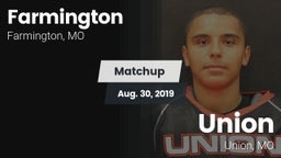 Matchup: Farmington High vs. Union  2019