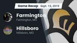 Recap: Farmington  vs. Hillsboro  2019
