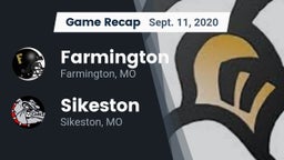 Recap: Farmington  vs. Sikeston  2020