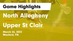 North Allegheny  vs Upper St Clair Game Highlights - March 26, 2022
