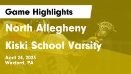 North Allegheny  vs Kiski School Varsity Game Highlights - April 24, 2023