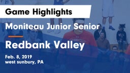 Moniteau Junior Senior  vs Redbank Valley  Game Highlights - Feb. 8, 2019