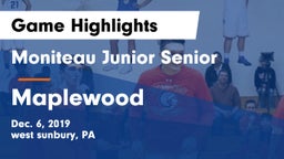 Moniteau Junior Senior  vs Maplewood  Game Highlights - Dec. 6, 2019