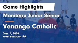 Moniteau Junior Senior  vs Venango Catholic  Game Highlights - Jan. 7, 2020
