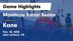 Moniteau Junior Senior  vs Kane Game Highlights - Feb. 20, 2020
