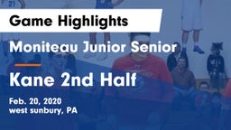 Moniteau Junior Senior  vs Kane 2nd Half Game Highlights - Feb. 20, 2020