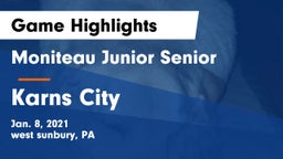 Moniteau Junior Senior  vs Karns City  Game Highlights - Jan. 8, 2021