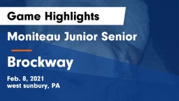 Moniteau Junior Senior  vs Brockway  Game Highlights - Feb. 8, 2021