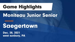 Moniteau Junior Senior  vs Saegertown  Game Highlights - Dec. 28, 2021