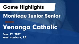 Moniteau Junior Senior  vs Venango Catholic  Game Highlights - Jan. 19, 2022