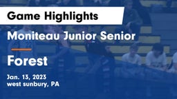 Moniteau Junior Senior  vs Forest  Game Highlights - Jan. 13, 2023