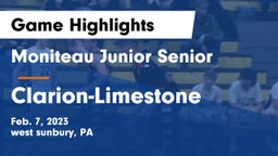 Moniteau Junior Senior  vs Clarion-Limestone Game Highlights - Feb. 7, 2023