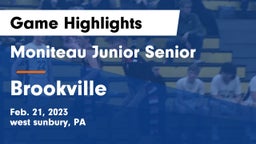 Moniteau Junior Senior  vs Brookville  Game Highlights - Feb. 21, 2023