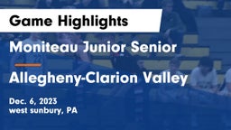 Moniteau Junior Senior  vs Allegheny-Clarion Valley  Game Highlights - Dec. 6, 2023