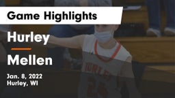 Hurley  vs Mellen Game Highlights - Jan. 8, 2022
