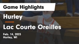 Hurley  vs Lac Courte Oreilles  Game Highlights - Feb. 14, 2023