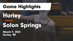Hurley  vs Solon Springs Game Highlights - March 9, 2023