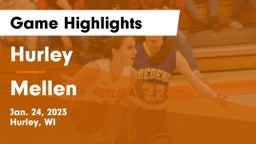 Hurley  vs Mellen Game Highlights - Jan. 24, 2023