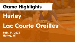Hurley  vs Lac Courte Oreilles  Game Highlights - Feb. 14, 2023