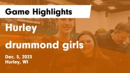 Hurley  vs drummond girls Game Highlights - Dec. 5, 2023